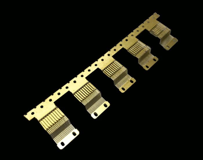Stamping contact terminal